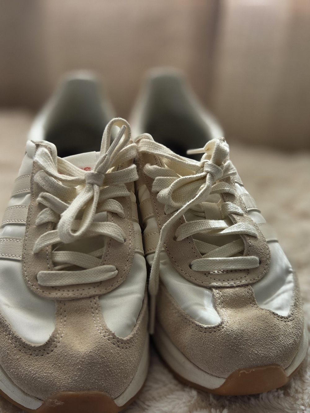 Adidas Women's White & Pink Cloudfoam Run 70's - Picture 3 of 5